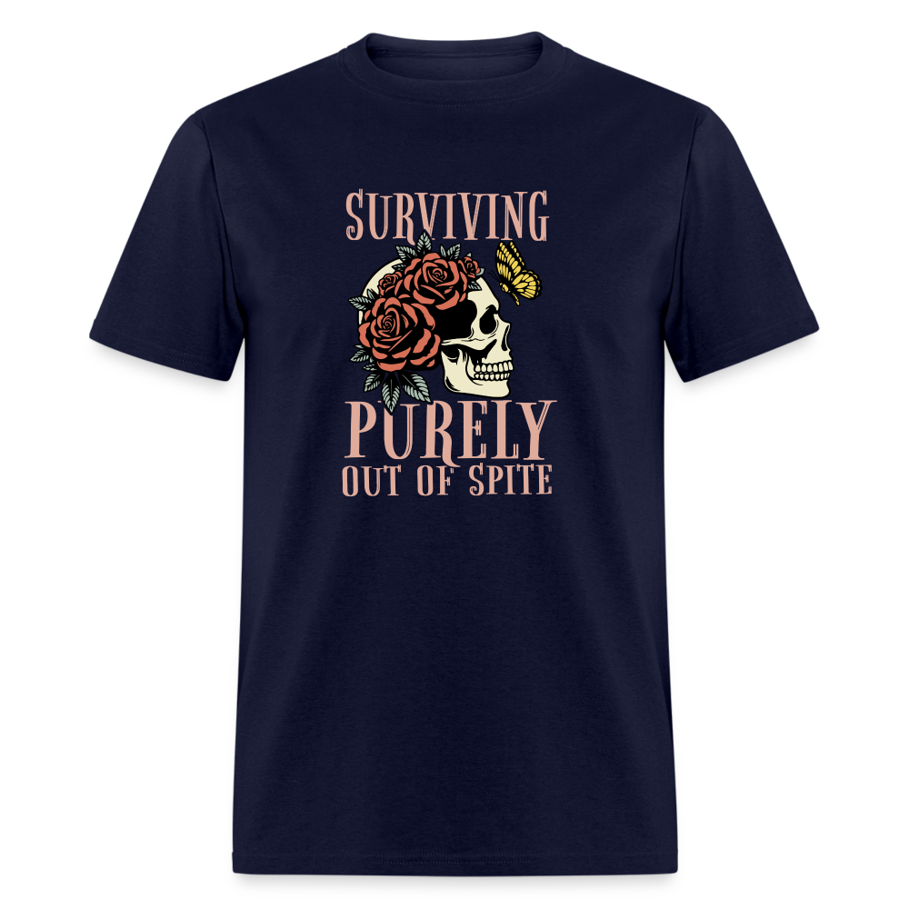 Surviving Purely Out Of Spite T-Shirt - navy