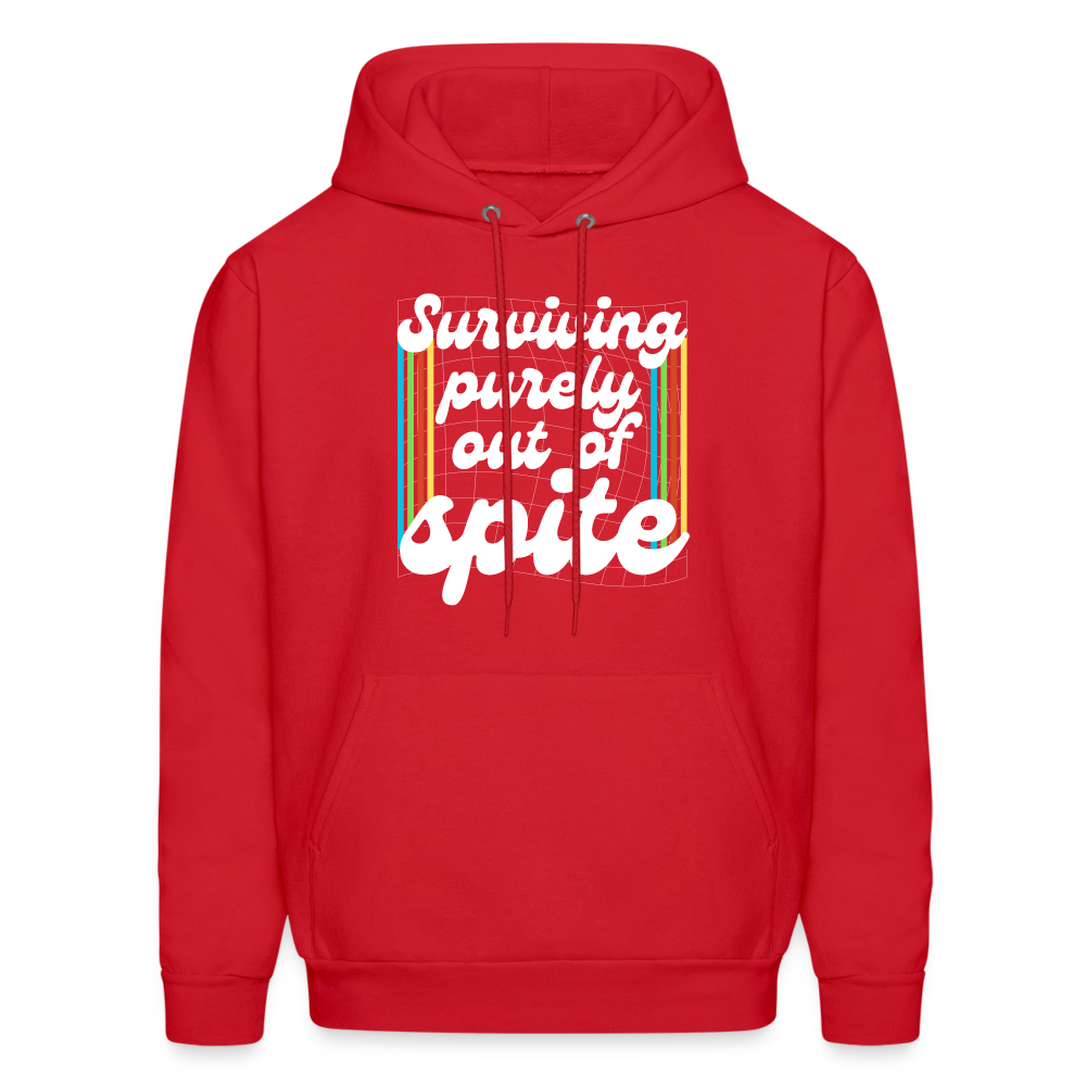 Surviving Purely Out Of Spite Hoodie - red