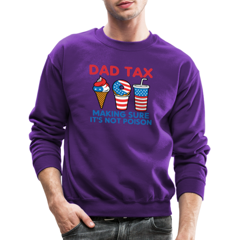 Dad Tax (Red White Blue) Sweatshirt - purple