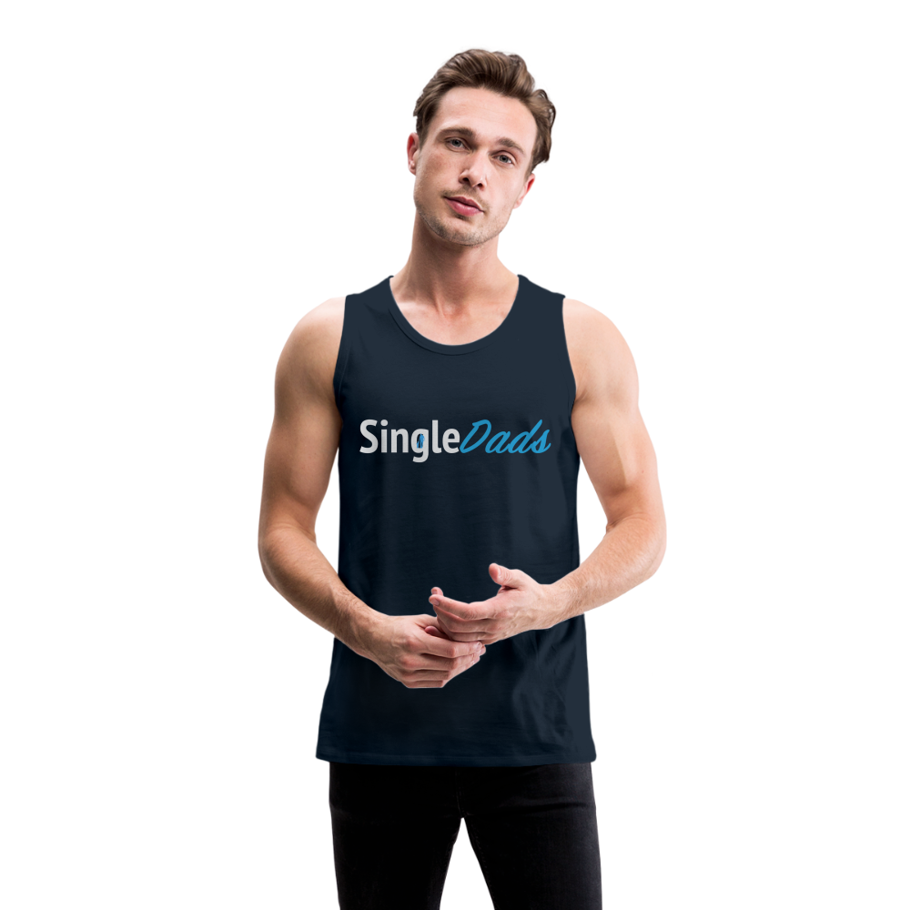 SingleDads Men’s Premium Tank Top - deep navy