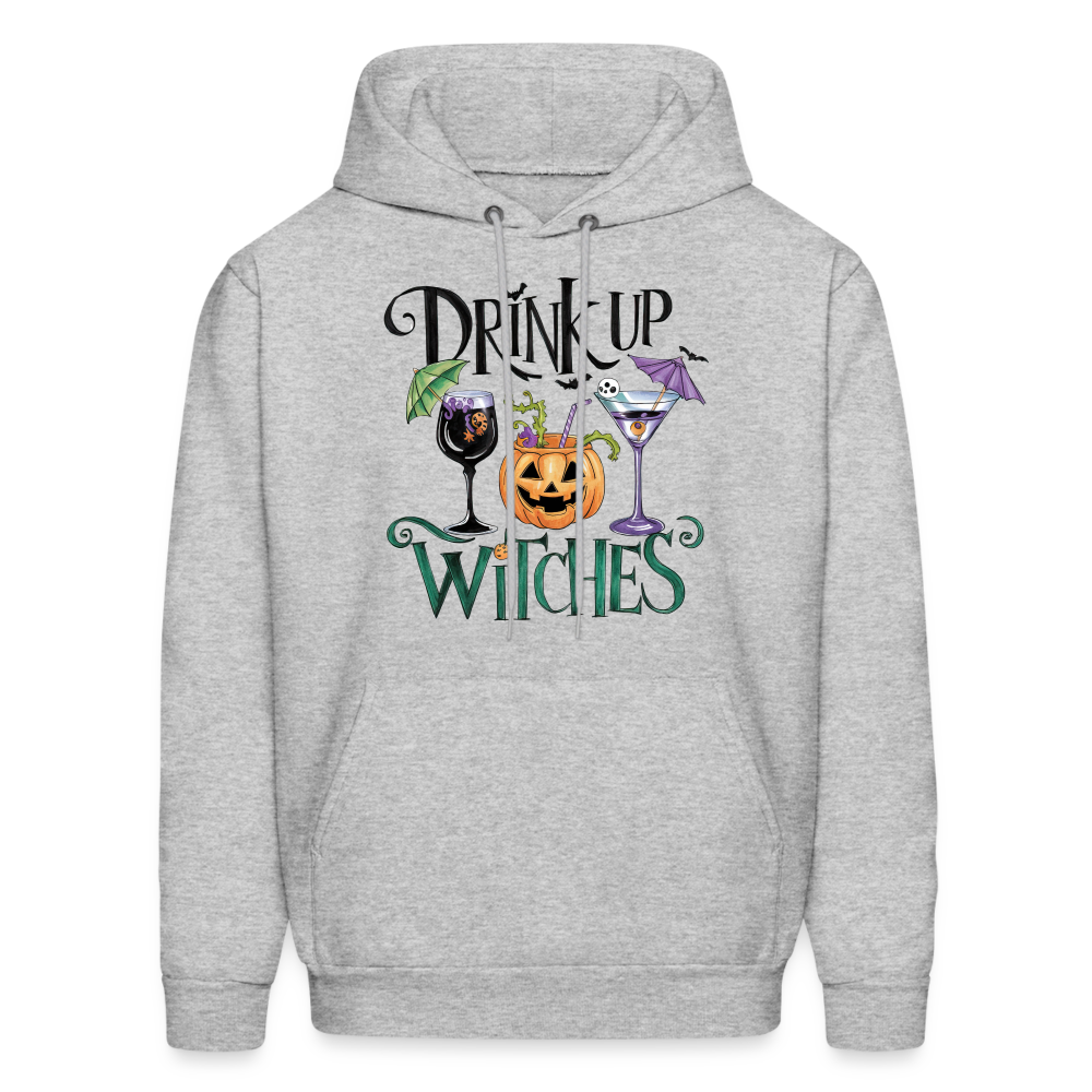 Drink Up Witches Hoodie (Halloween Witch) - heather gray