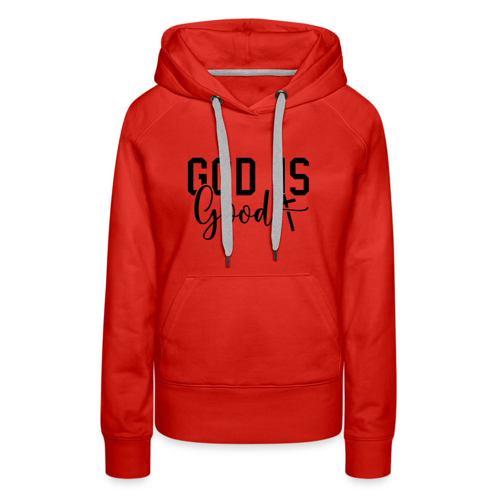 God is Good Women’s Premium Hoodie - red