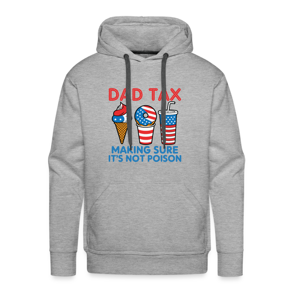 Dad Tax (Red White Blue) Premium Hoodie - heather grey