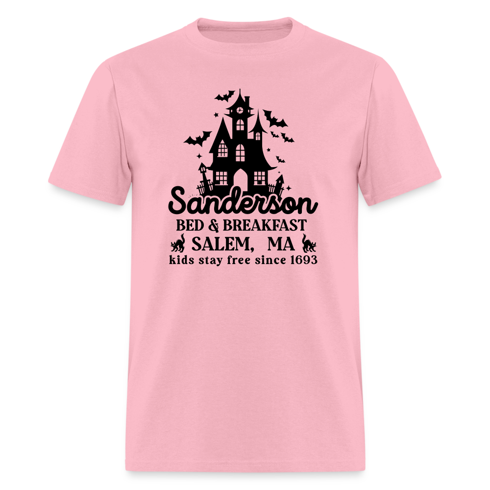 Sanderson Bed & Breakfast Salem MA T-Shirt (Halloween) - pink