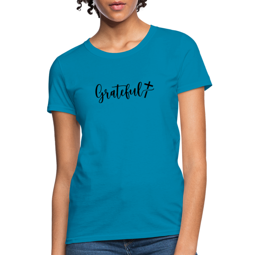 Grateful Women's T-Shirt - turquoise