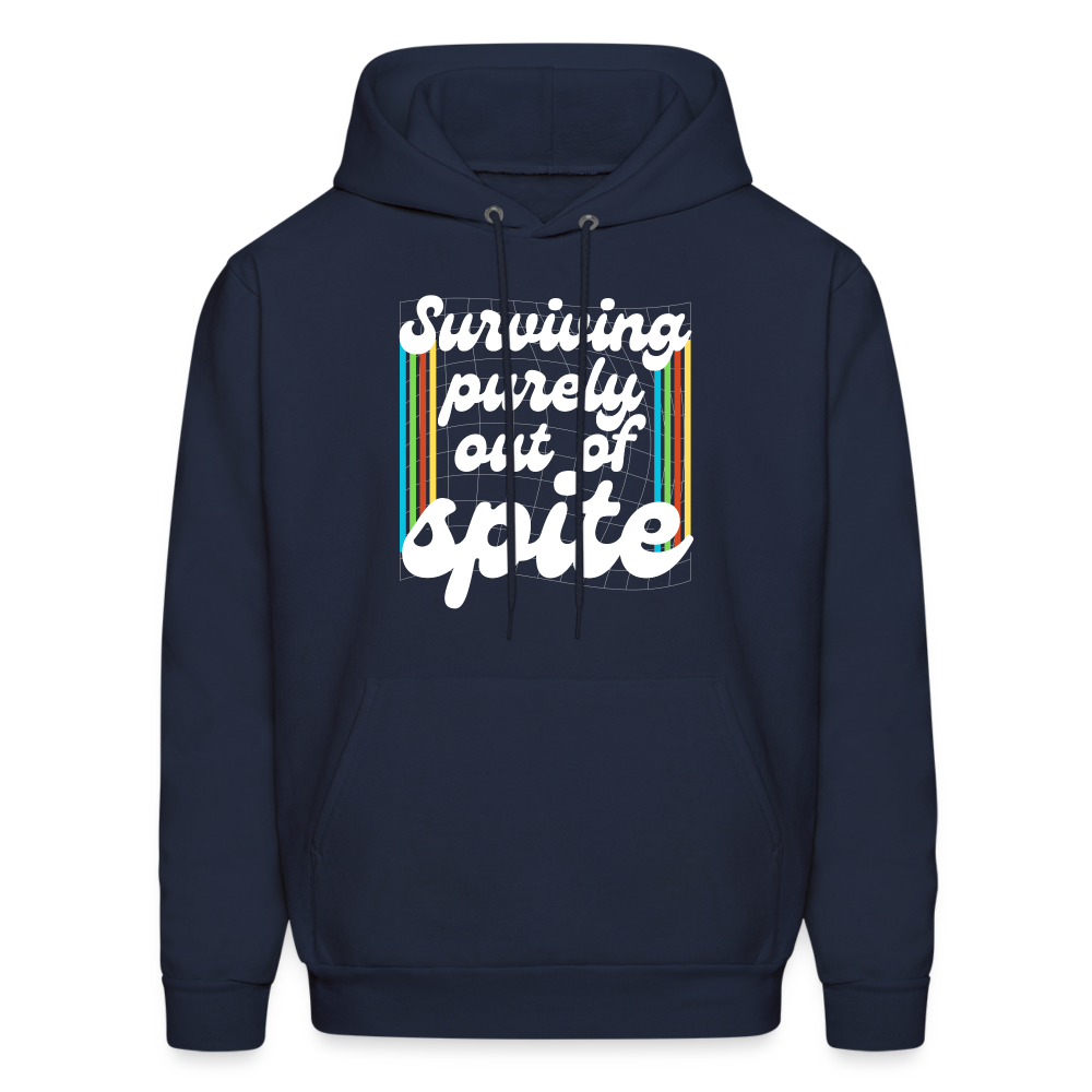 Surviving Purely Out Of Spite Hoodie - navy