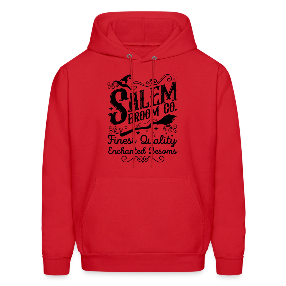 Salem Broom Co Finest Quality Enchanted Besoms Hoodie (Halloween) - red