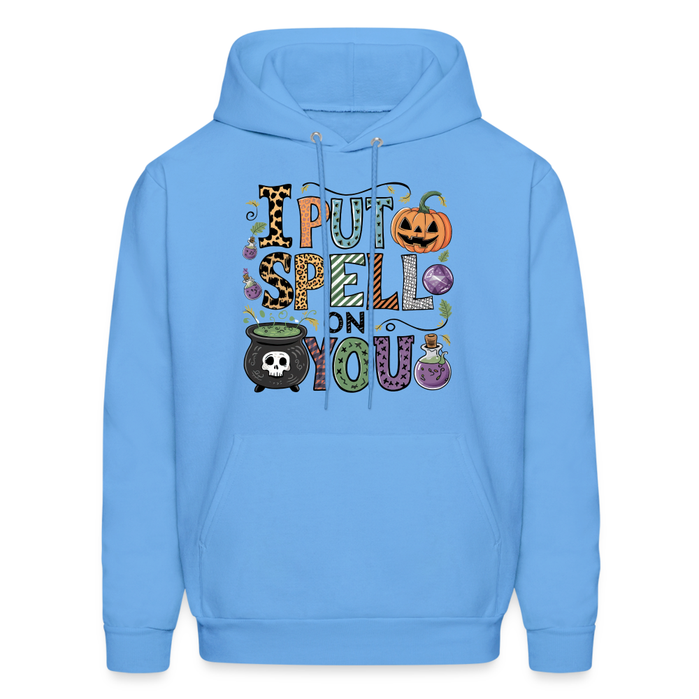 I Put Spell On You Hoodie (Halloween Witch) - carolina blue