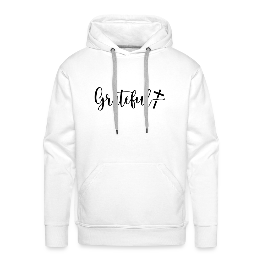 Grateful Men’s Premium Hoodie - white