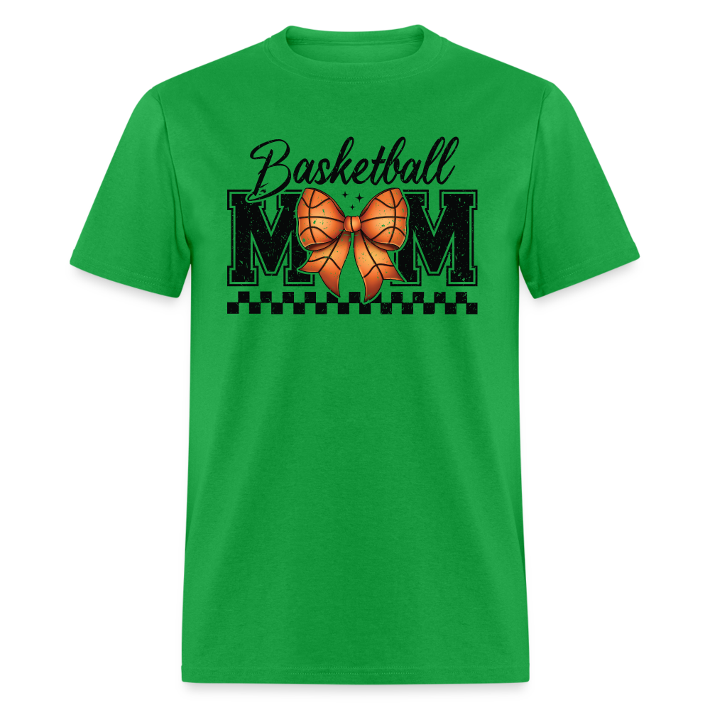 Basketball Mom T-Shirt - bright green