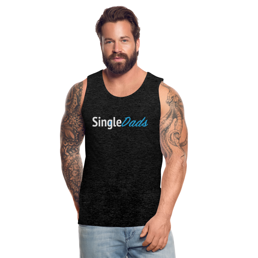 SingleDads Men’s Premium Tank Top - charcoal grey