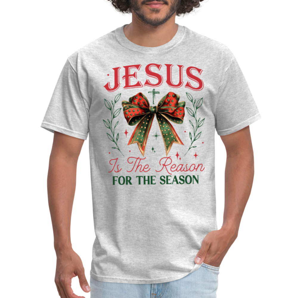 Jesus Is The Reason For The Season T-Shirt - heather gray