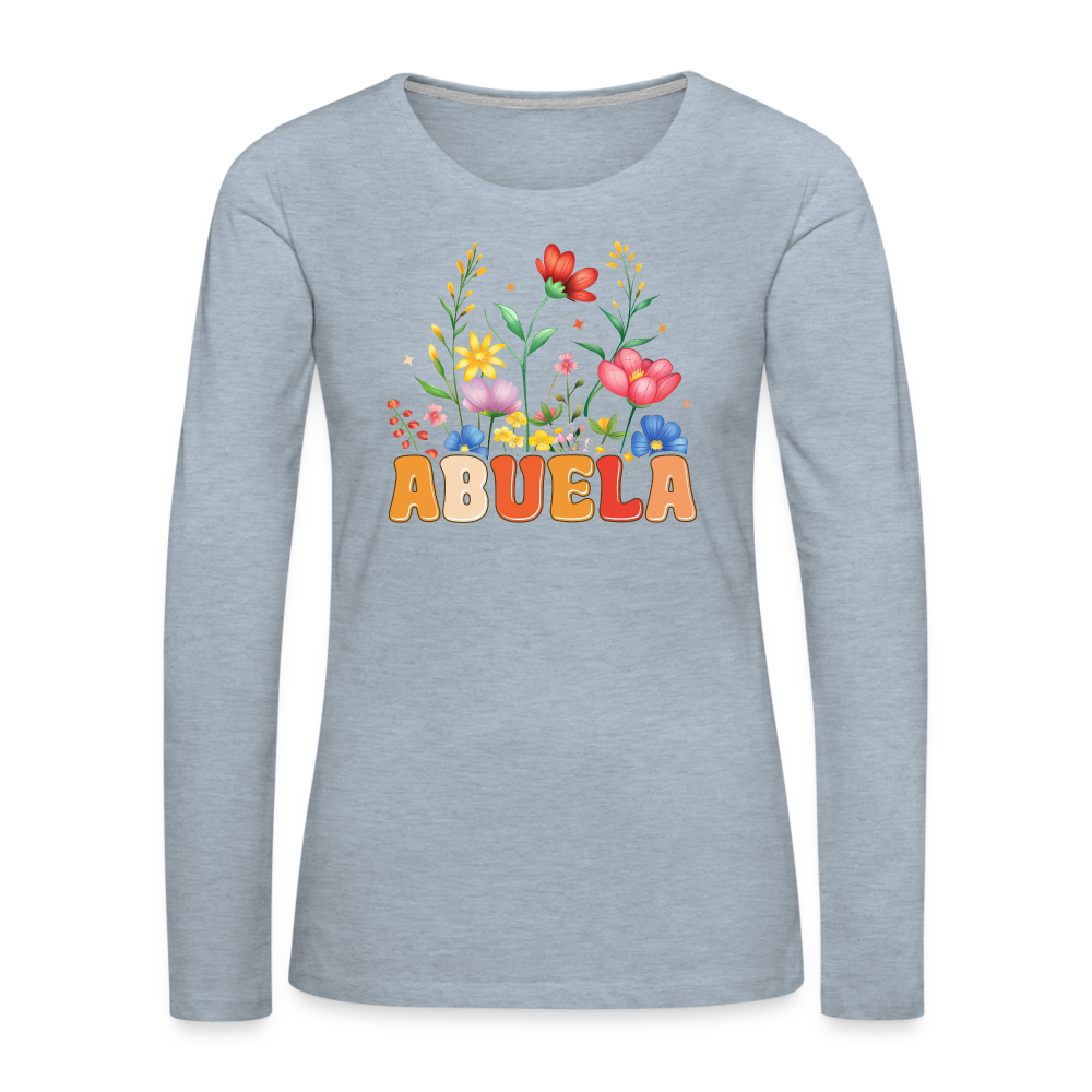 Abuela Premium Long Sleeve T-Shirt - heather ice blue