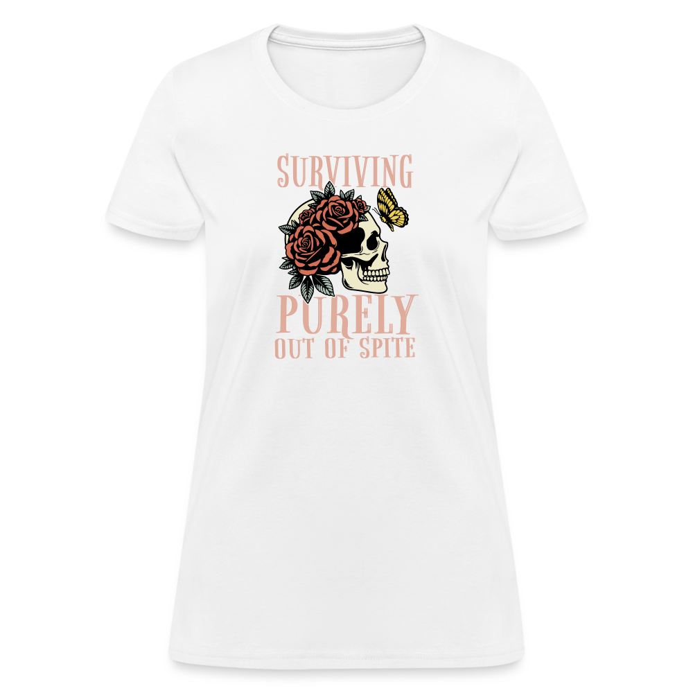 Surviving Purely Out Of Spite Women's T-Shirt - white