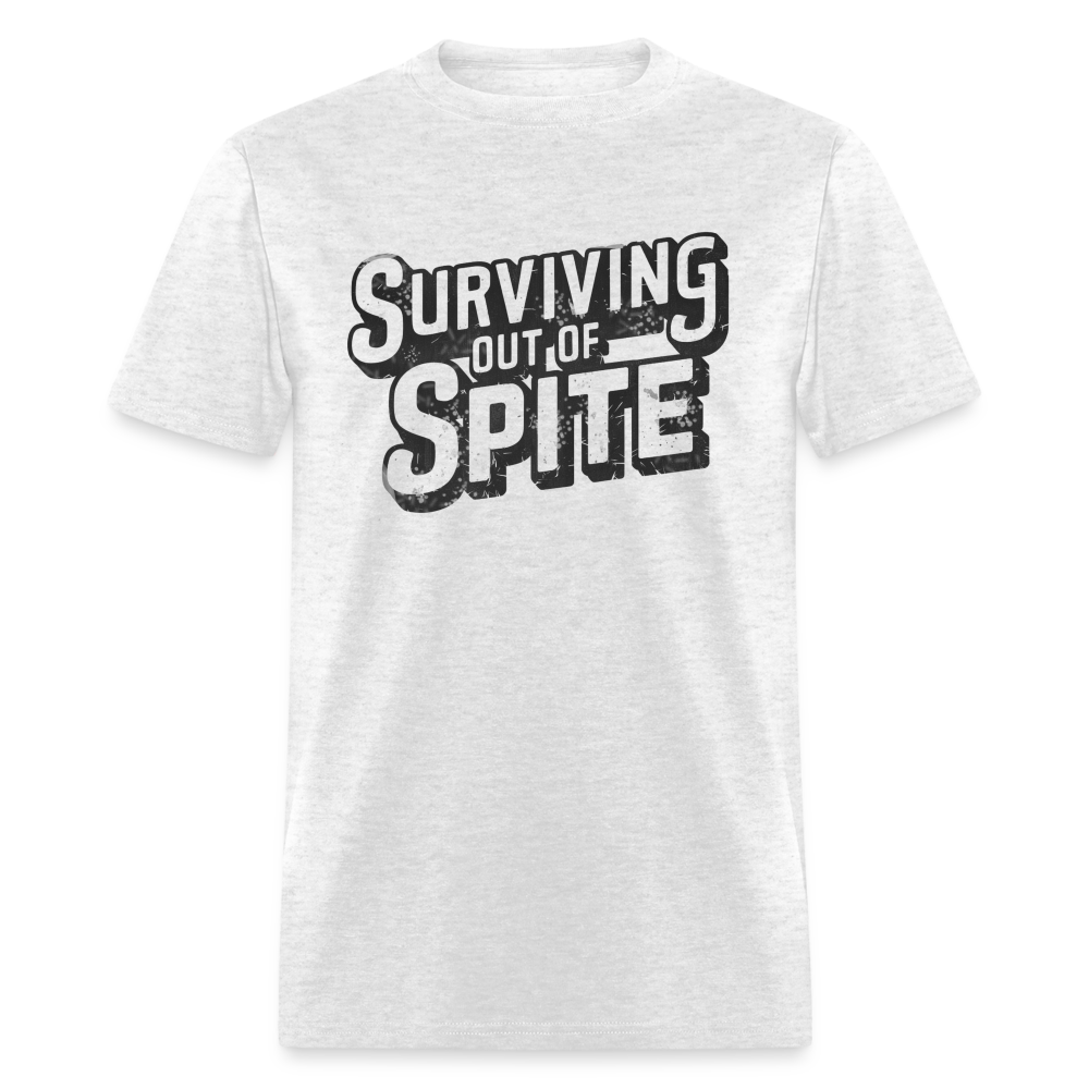 Surviving Out Of Spite T-Shirt - light heather gray