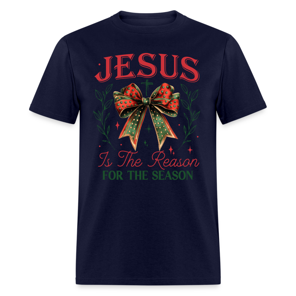 Jesus Is The Reason For The Season T-Shirt - navy