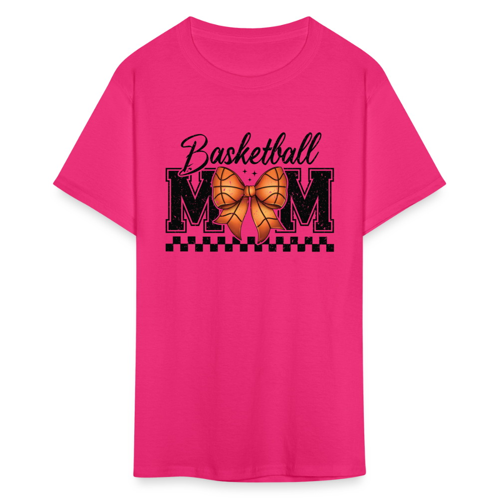 Basketball Mom T-Shirt - fuchsia