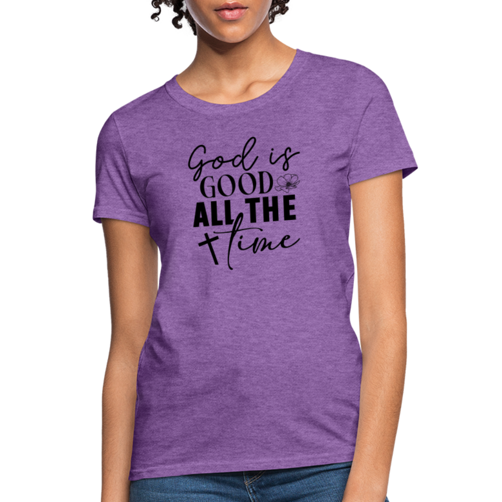 God is Good All The Time Women's T-Shirt - purple heather