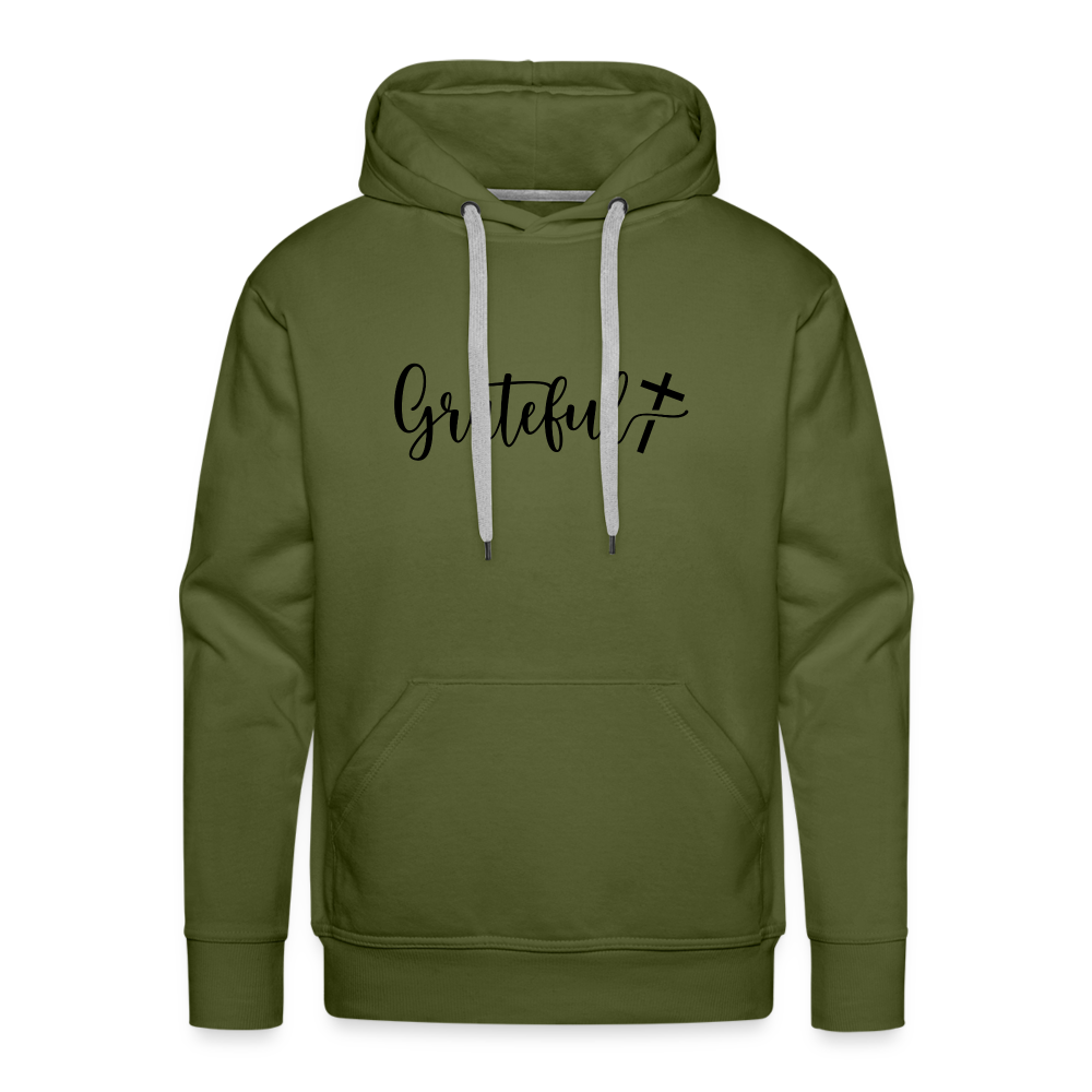 Grateful Men’s Premium Hoodie - olive green