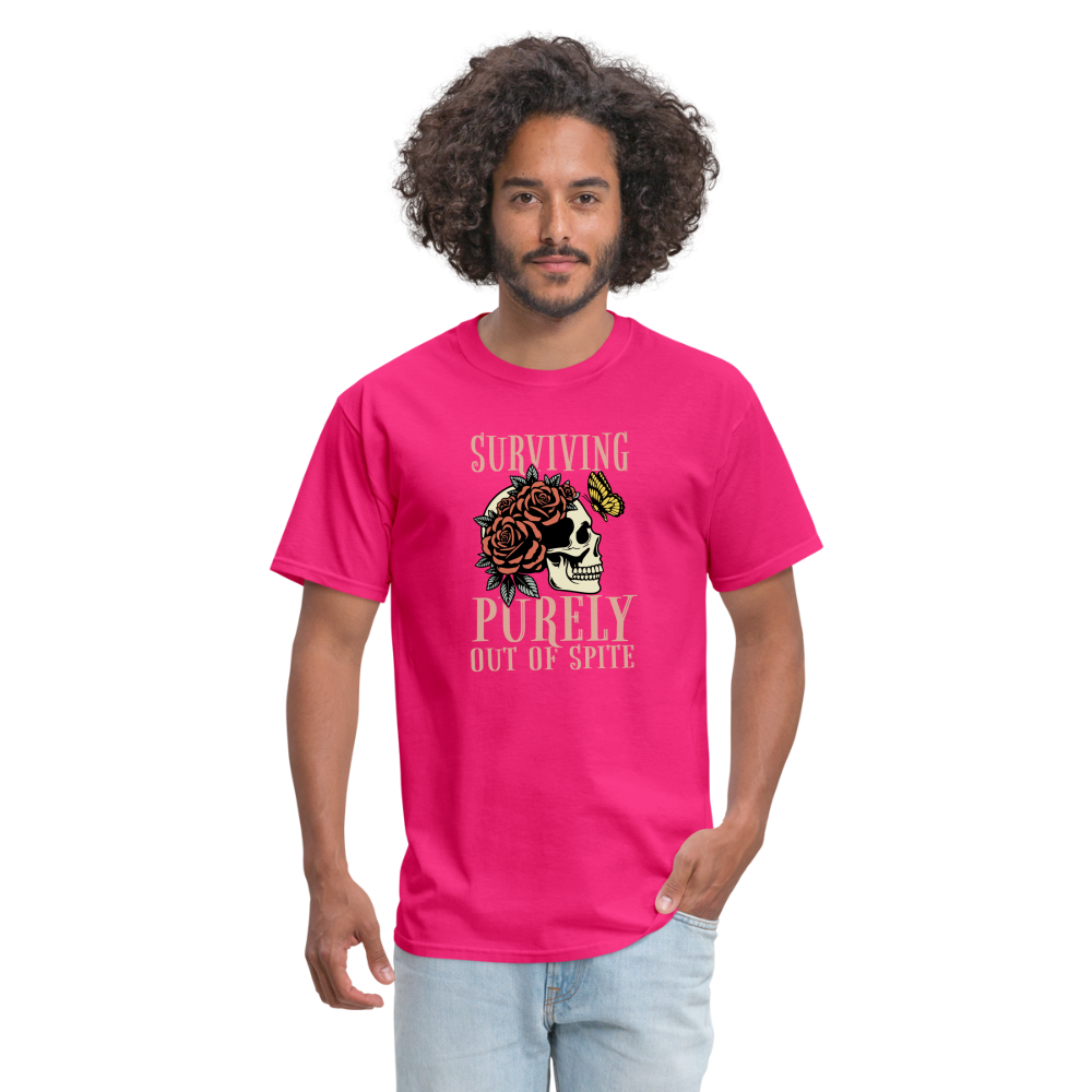 Surviving Purely Out Of Spite T-Shirt - fuchsia