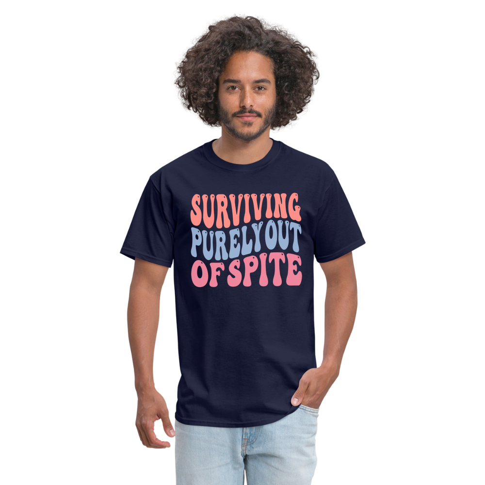 Surviving Purely Out Of Spite T-Shirt - navy