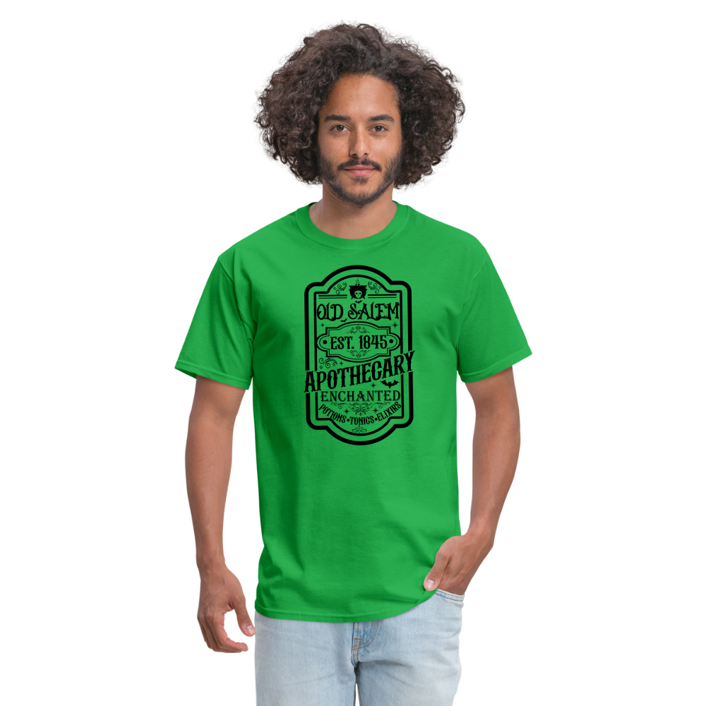 Old Salem Enchanted Apothecary T-Shirt (Halloween) - bright green