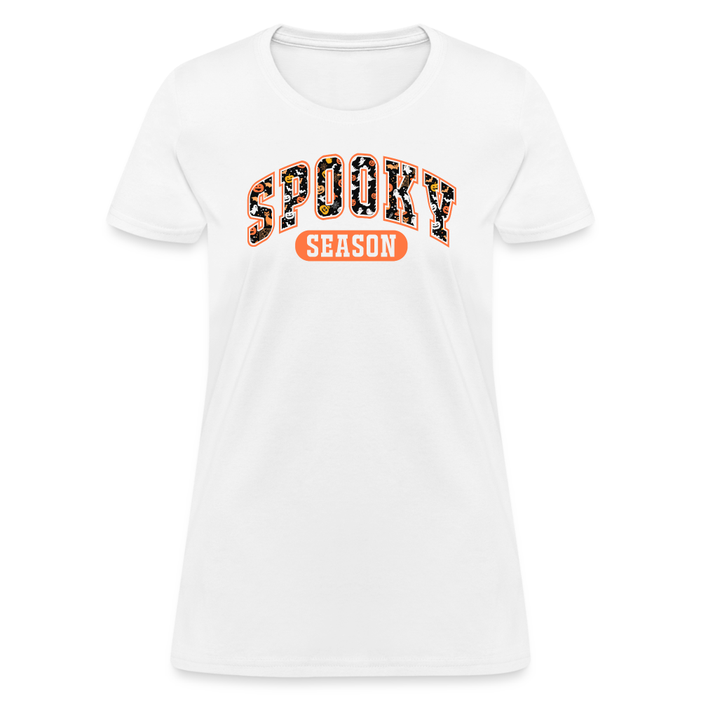 Spooky Season Women's Contoured T-Shirt - white