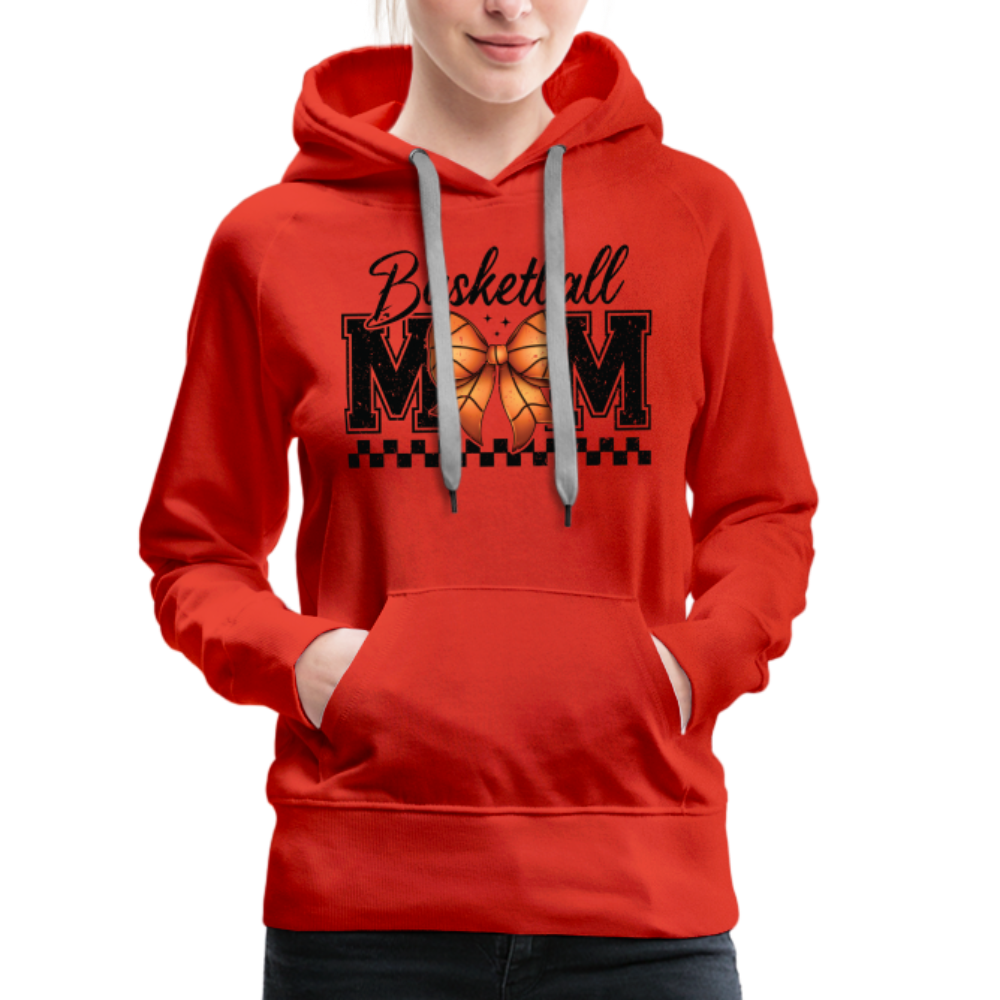 Basketball Mom Premium Hoodie - red