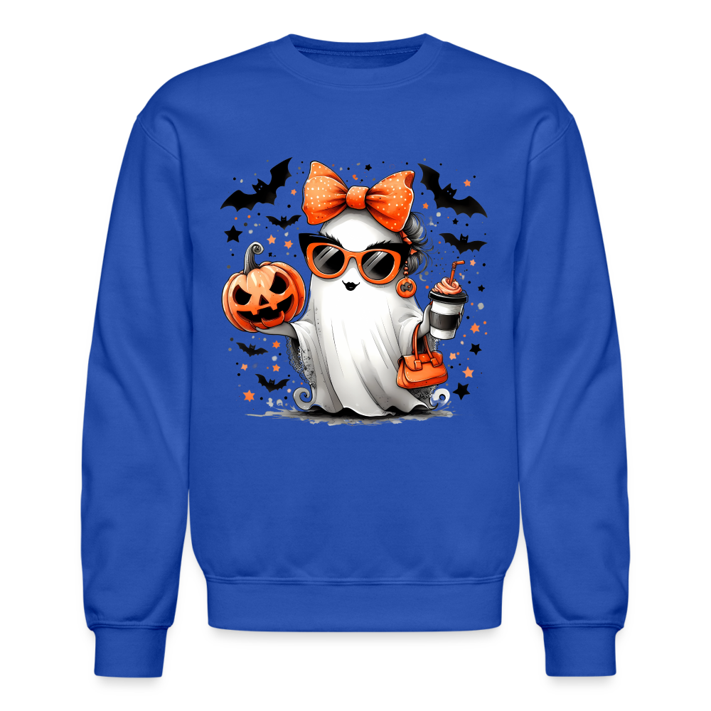 Cute Halloween Mom Ghost Sweatshirt - royal blue