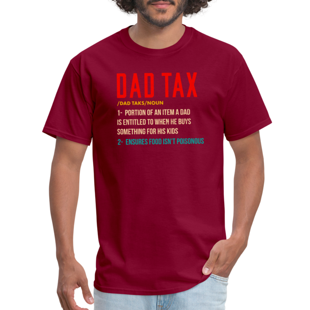 Definition of Dad Tax T-Shirt - burgundy