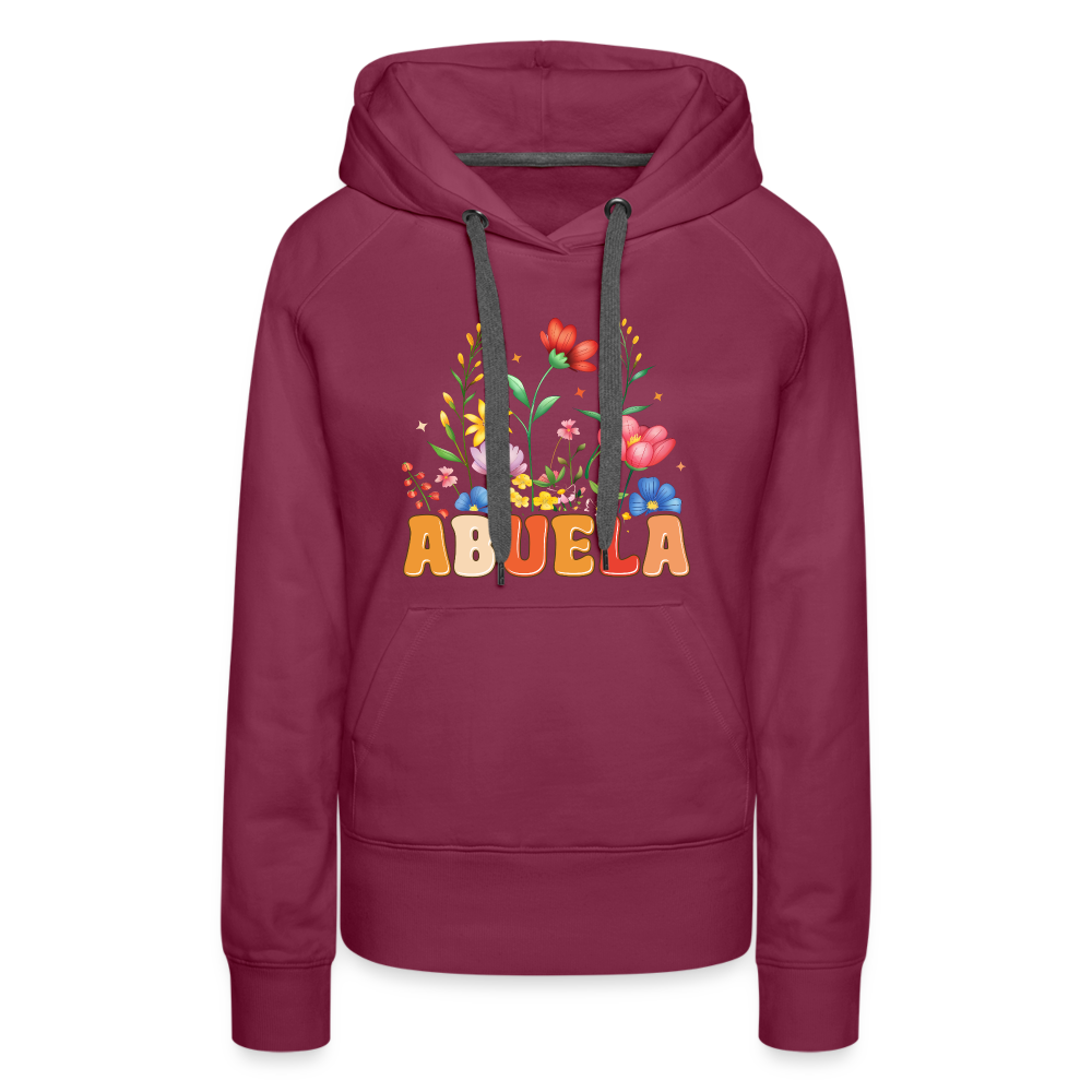 Abuela Women’s Premium Hoodie - burgundy