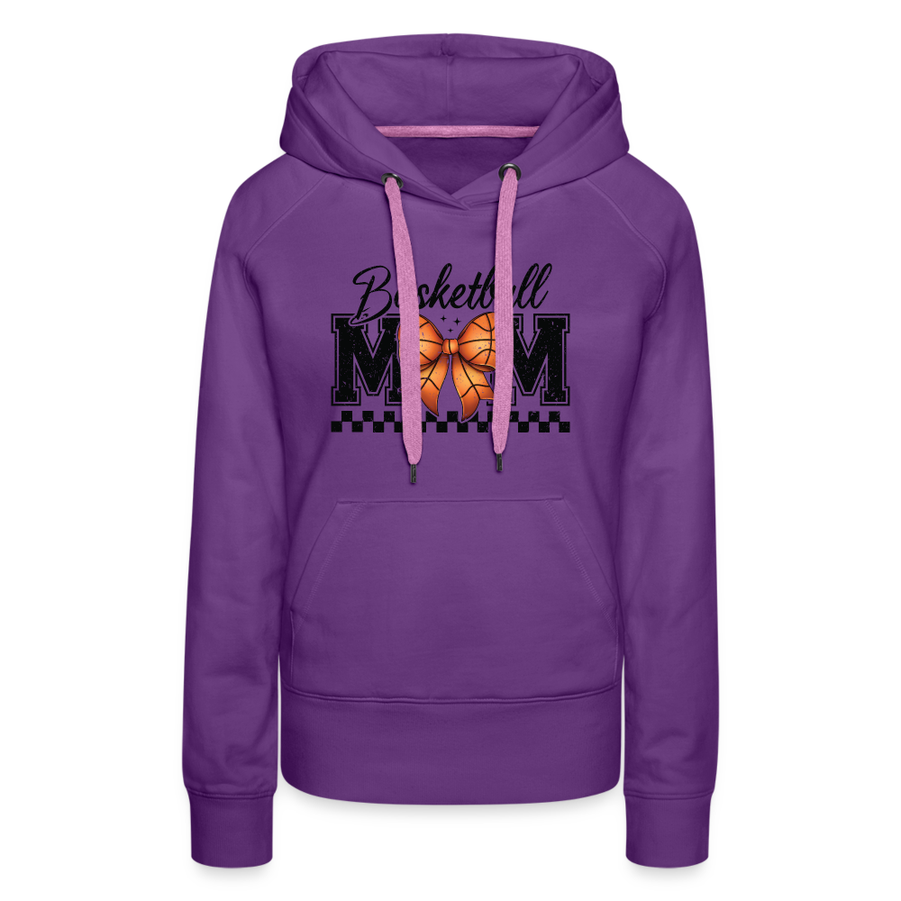 Basketball Mom Premium Hoodie - purple 