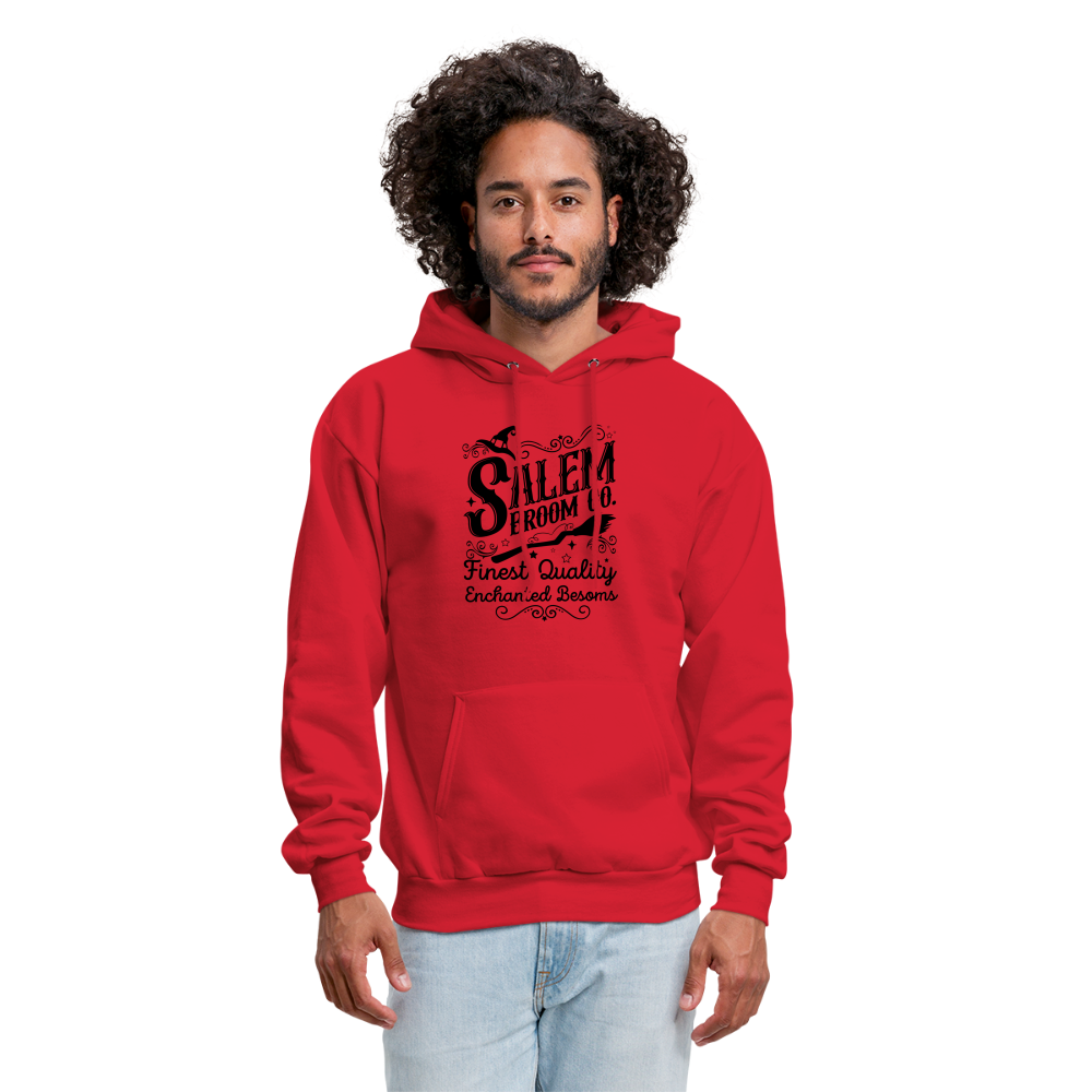 Salem Broom Co Finest Quality Enchanted Besoms Hoodie (Halloween) - red