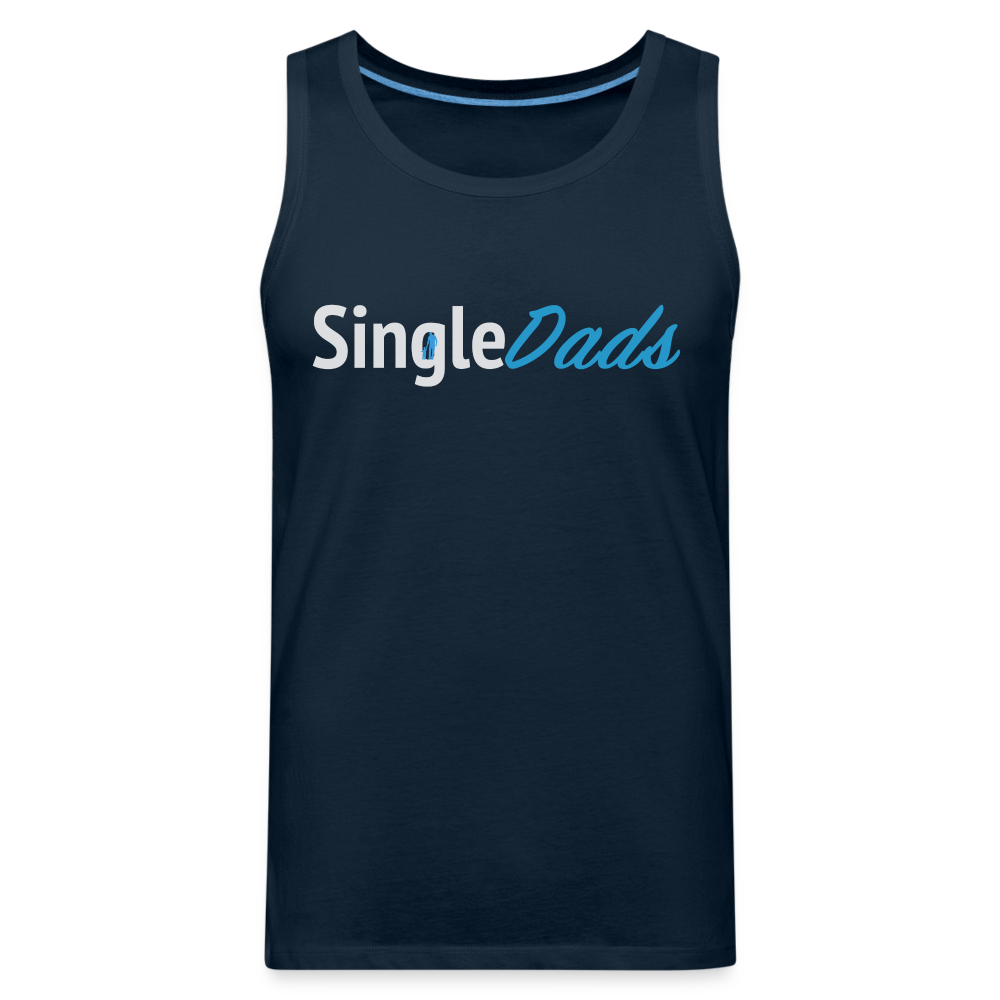 SingleDads Men’s Premium Tank Top - deep navy