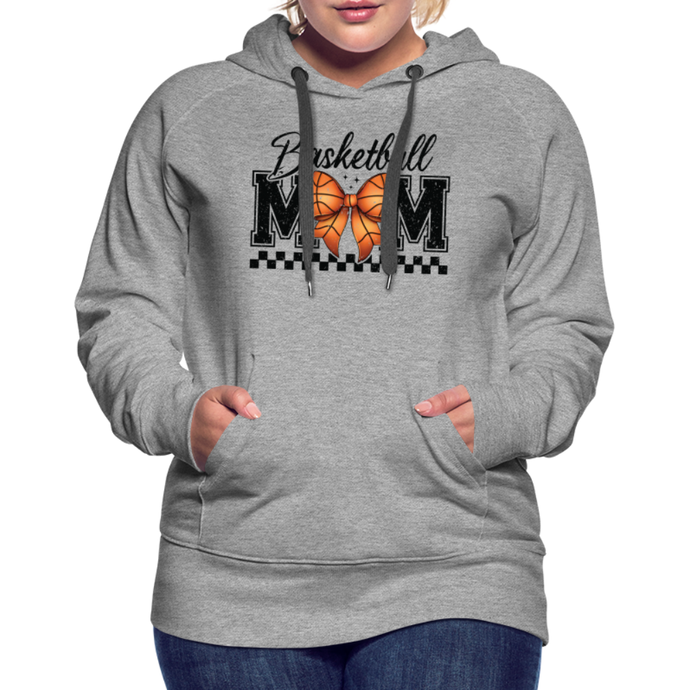 Basketball Mom Premium Hoodie - heather grey