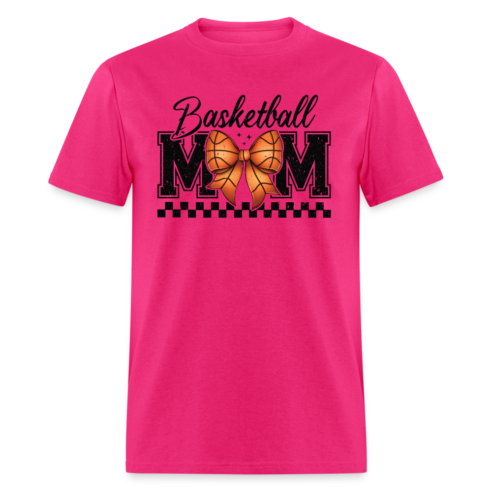 Basketball Mom T-Shirt - fuchsia