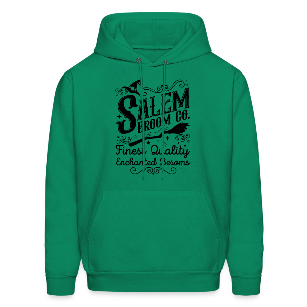 Salem Broom Co Finest Quality Enchanted Besoms Hoodie (Halloween) - kelly green