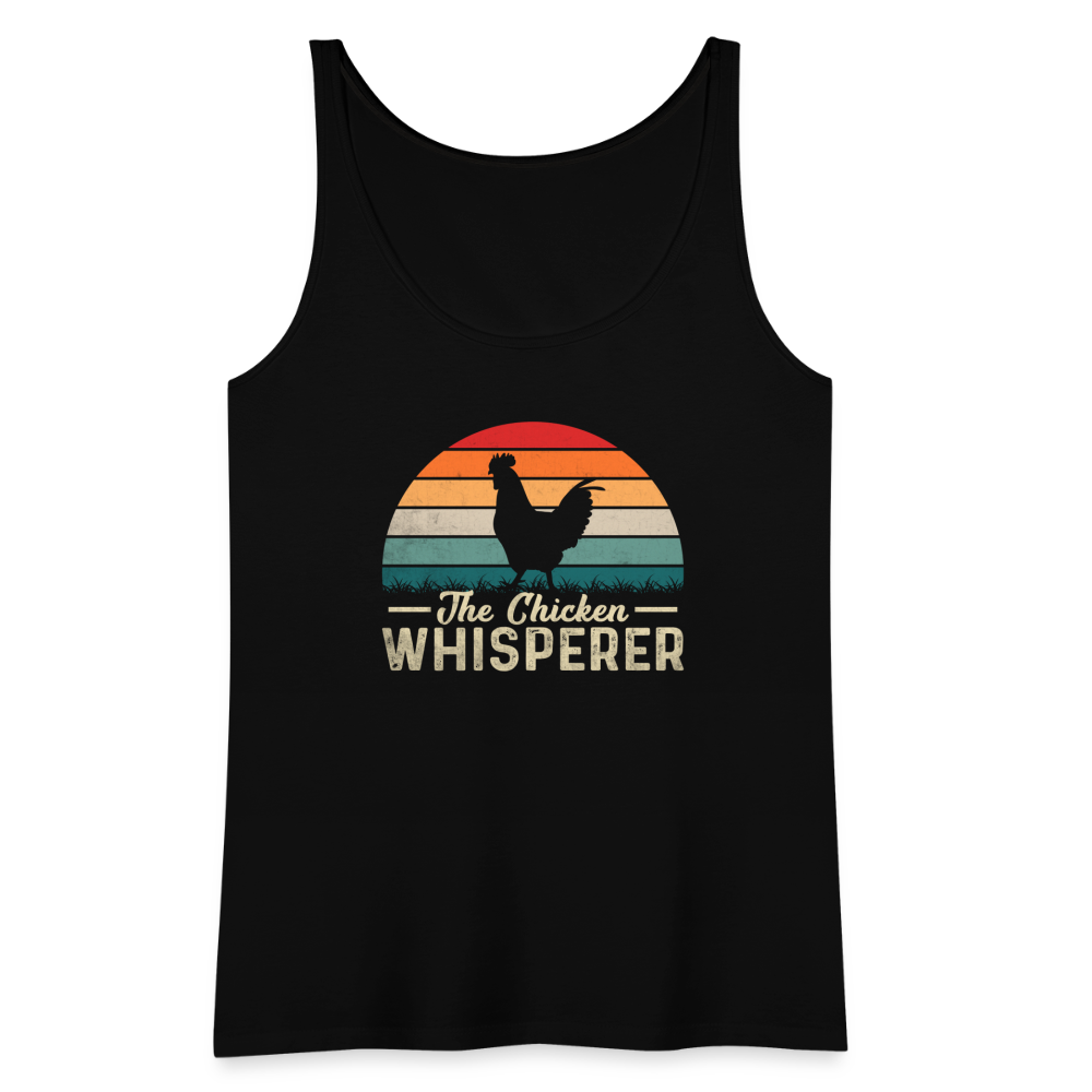 The Chicken Whisperer Women’s Premium Tank Top - black