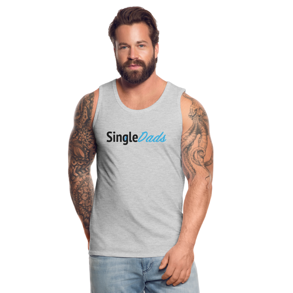 SingleDads Men’s Premium Tank Top - heather gray