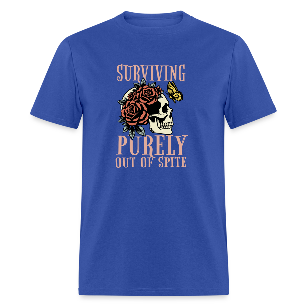 Surviving Purely Out Of Spite T-Shirt - royal blue