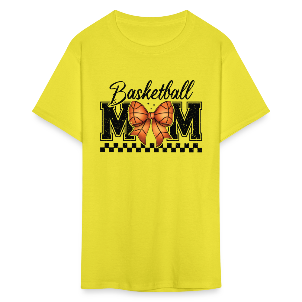 Basketball Mom T-Shirt - yellow