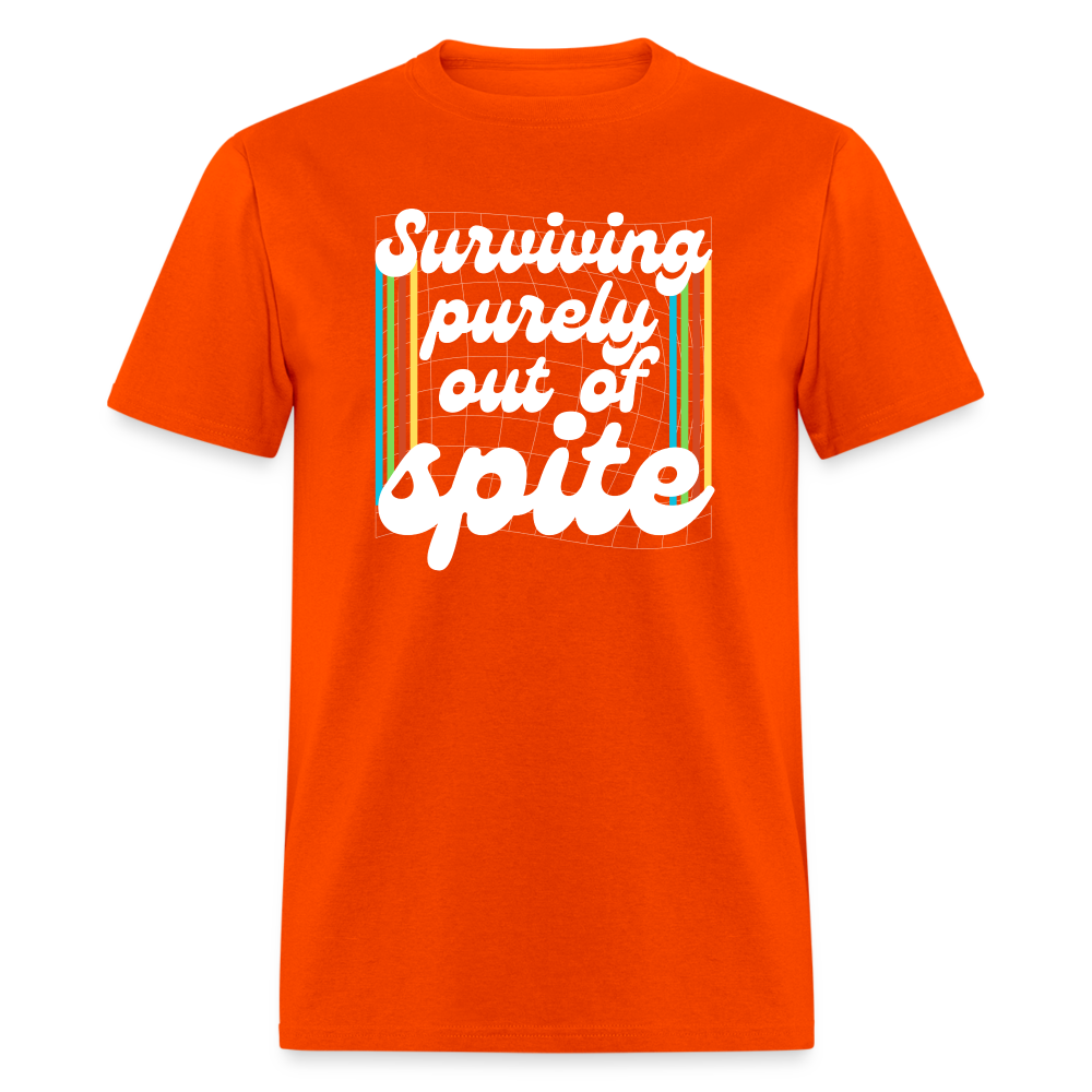 Surviving Purely Out Of Spite T-Shirt - orange