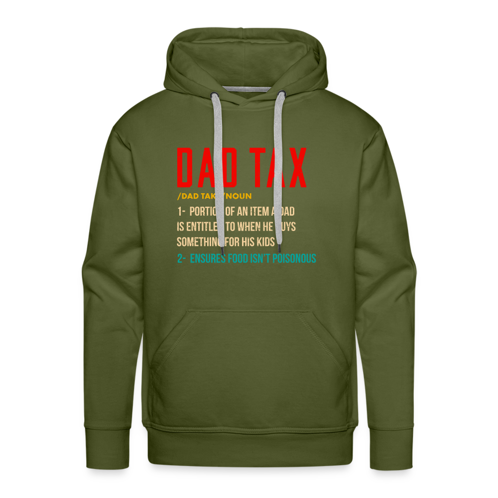 Definition of Dad Tax Premium Hoodie - olive green