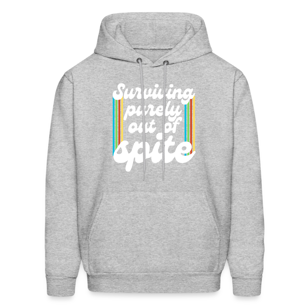 Surviving Purely Out Of Spite Hoodie - heather gray