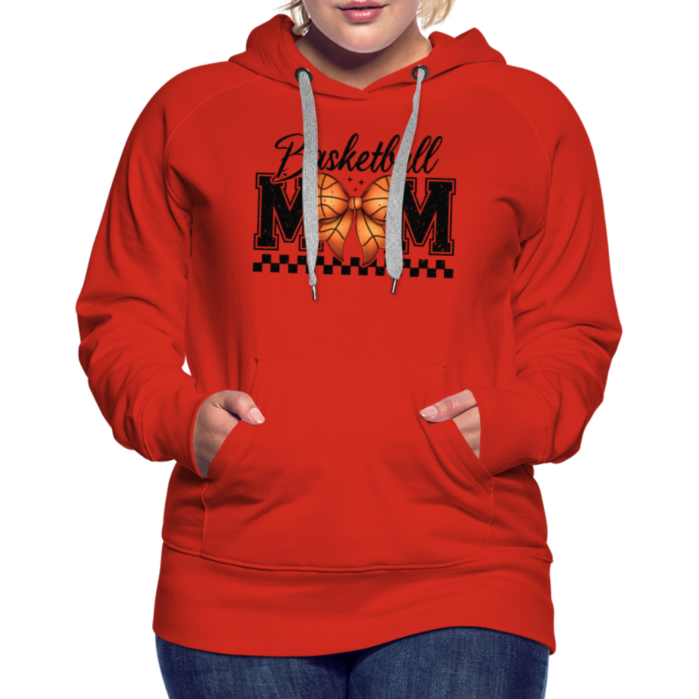 Basketball Mom Premium Hoodie - red