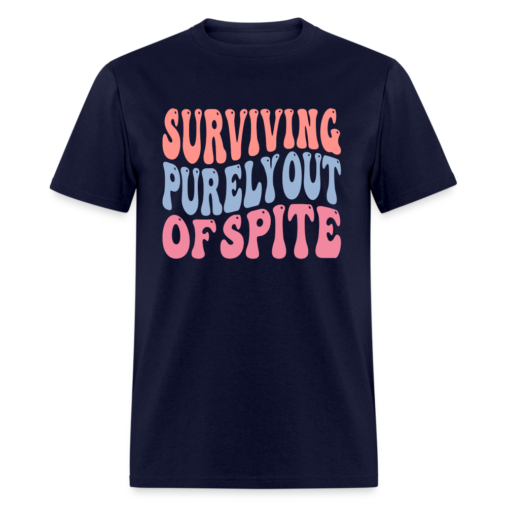 Surviving Purely Out Of Spite T-Shirt - navy