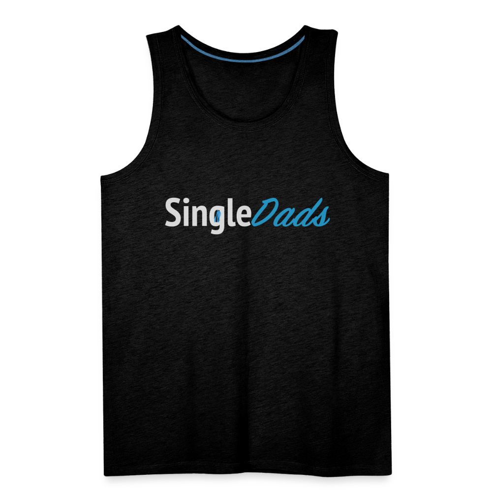 SingleDads Men’s Premium Tank Top - charcoal grey