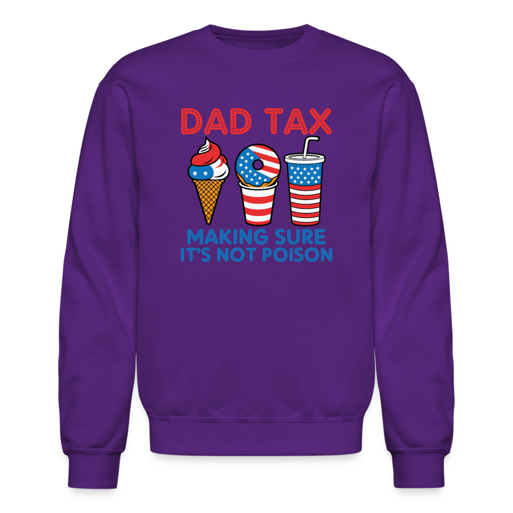 Dad Tax (Red White Blue) Sweatshirt - purple