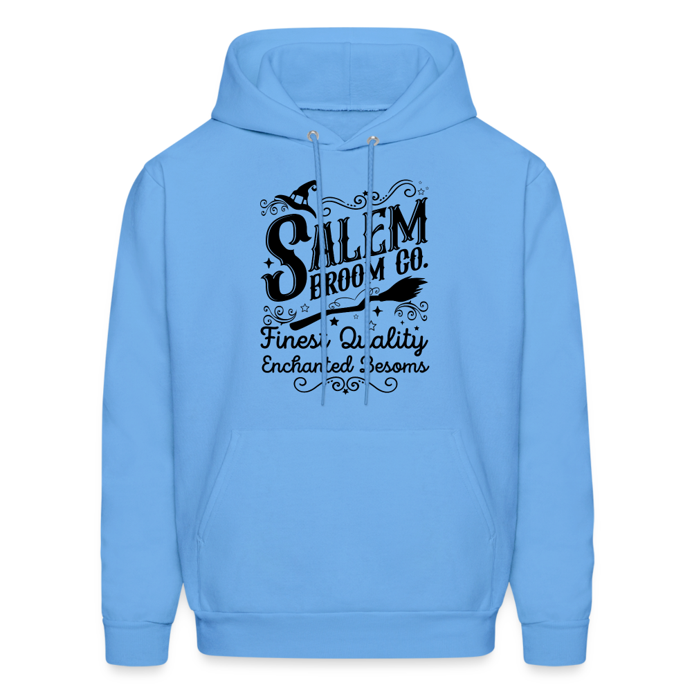 Salem Broom Co Finest Quality Enchanted Besoms Hoodie (Halloween) - carolina blue