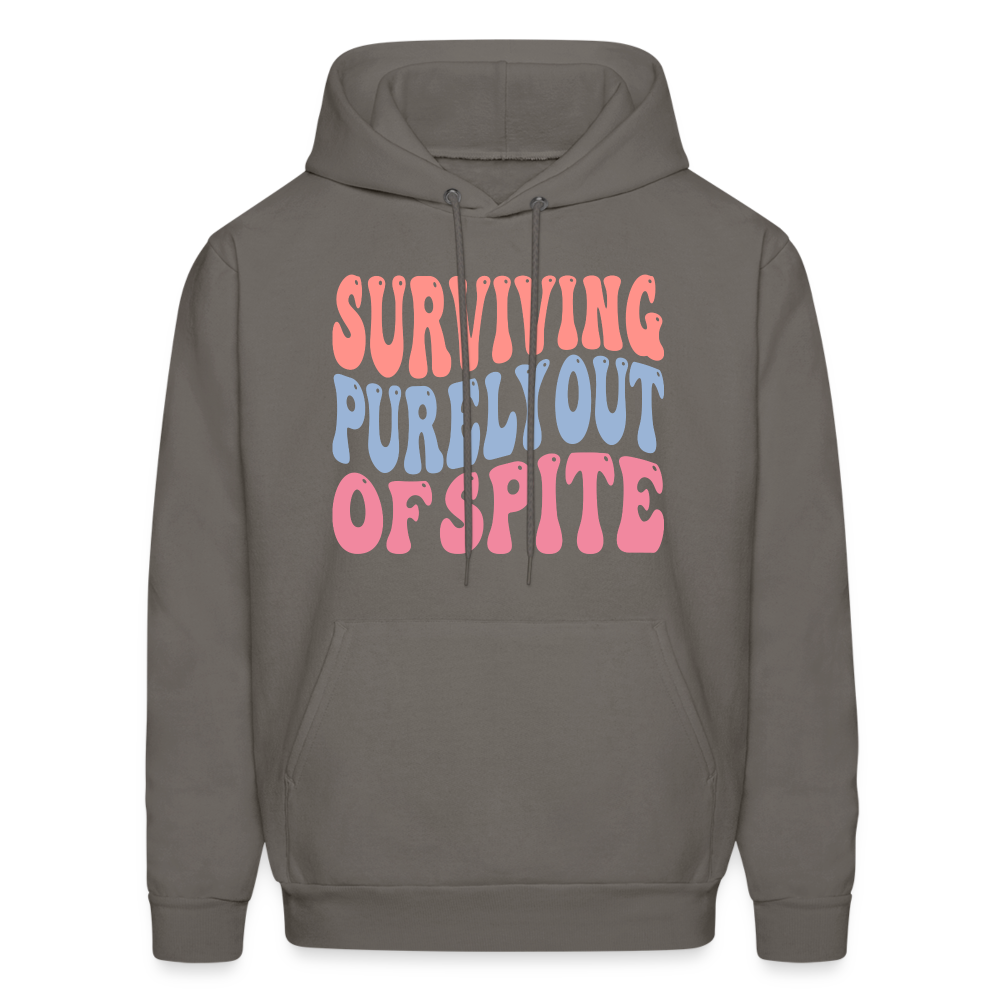 Surviving Purely Out Of Spite Hoodie - asphalt gray